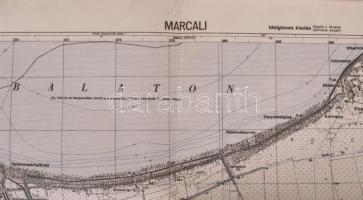 1944 marcali és a Balatonmáriafürdő környékének katonai térképe. 1: 50 000 48x64 cm