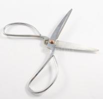 Fém szabászolló, h: 24 cm