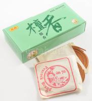 Kínai szantál illatú füstölő készlet, 24 darab, eredeti dobozában, bontatlan.