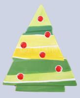 Ritzenhoff Flirt karácsonyfa alakú díszdoboz, jelzett, hibátlan, 21x18 cm