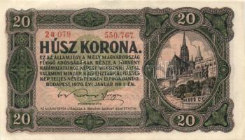 1920. 20K sorszám között pont T:I