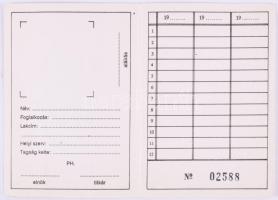 1989 Republikánus Nemzeti Párt tagsági könyv, kitöltetlen