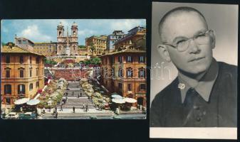 1977 Lékai László (1910-1986) esztergomi érsek, bíboros által aláírt képeslap Németh Károly plébános...