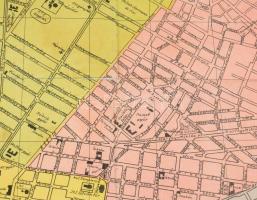 cca 1920-1930 Újpest ren. tan. város térképe a legújabb parcellázott területek utcái és terei pontos...