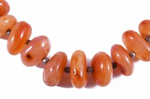 Nagyszemű régi ásvány nyaklánc