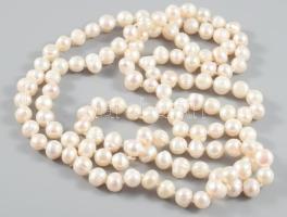 Tenyésztett gyöngy nyaklánc, 118 cm, 120g