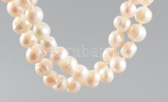 Tenyésztett gyöngy nyaklánc, 118 cm, 120g