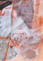 Misch Ádám (1935-1995): Ez kívül esik az utamon/Das liegt ausser meinem Wege, 1992. Akvarell, papír,...