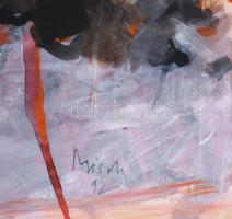 Misch Ádám (1935-1995): Ez kívül esik az utamon/Das liegt ausser meinem Wege, 1992. Akvarell, papír,...