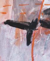 Misch Ádám (1935-1995): Ez kívül esik az utamon/Das liegt ausser meinem Wege, 1992. Akvarell, papír,...