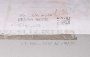 Misch Ádám (1935-1995): Ez kívül esik az utamon/Das liegt ausser meinem Wege, 1992. Akvarell, papír,...