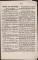 1898 Kolozsvár, Magyarország és Erdély egyesülésének (,,Unió") 50. évfordulója alkalmából kiadott felhívások, hajtott, kissé sérült, 2 sztl. lev.