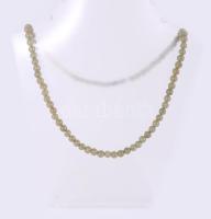 Kínai jáde nyaklánc, h: 46 cm