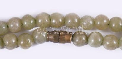 Kínai jáde nyaklánc, h: 46 cm