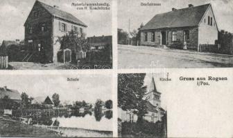 Rogoziniec (Rogsen) with the warehouse of H. Koschützke