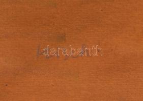 Misch Ádám (1935-1995): Utazás közben I., 1970-es évek. Akvarell, ceruza, papír, jelezve jobbra lent...