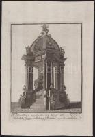 Orosházi Fi Tzetter [Czetter Sámuel (1765-1829 k.)]: A Szent István templomában II-ik Jósef Tsászár halálára készittett Gyász-alkotvány Bétsben 1790-ik esztendőben. Rézmetszet, papír, jelzett a metszeten, hajtott, 27,5x21 cm