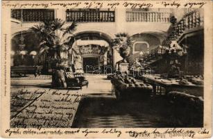 1903 Nagykároly, Carei; Gróf Károlyi kastély társalgó terme, belső. Csókás László kiadása / castle interior (EB)