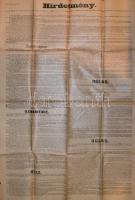 1916 Hirdetmény, amely utasítja az 1898-ban születetteket összeíráson való megjelenésre, szakadással