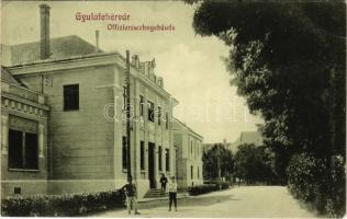 1916 Gyulafehérvár, Karlsburg, Alba Iulia; Offizierswohngebäude / tiszti épület. Schäser Ferenc kiadása / K.u.K. officers' building (EK)