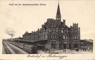 Skalmierzyce railway station, the German-Russian border (fa)