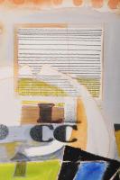 Misch Ádám (1935-1995): MO (cím nélkül), 1982. Vegyes technika, papír, jelezve jobbra lent. 53,5×38,...