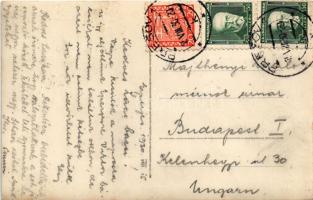 1930 Eperjes, Presov; A Caraffa által 1687-ben Eperjesen kivégeztetett vértanúk emléktáblája az Evan...