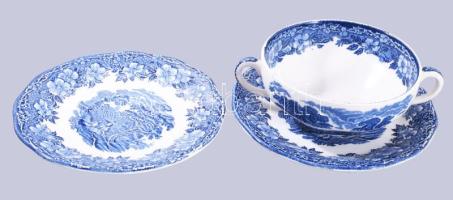 Wedgwood leveses csésze alátéttel + alátét, d: 16 cm