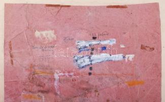 Misch Ádám (1935-1995): Petit paquet, 1982. Vegyes technika, papír, jelezve jobbra lent. Reprodukálv...