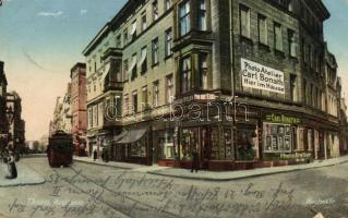 Torun Broad street and Bache street with postcard publisher office