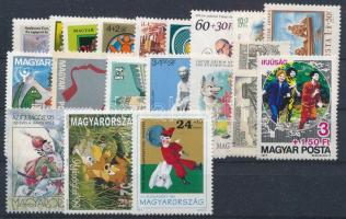19 klf feláras önálló bélyeg, köztük "Magyarország" feliratúak is