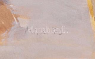 Misch Ádám (1935-1995): Eleinte így, 1983. Vegyes technika, kollázs, papír, jelezve középen lent. Há...