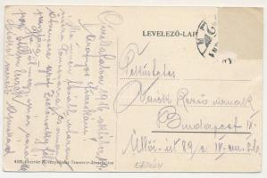 1916 Gizellafalva, Ghizela (Temes); Római katolikus templom és belseje, plébánia lak. Cherrier M. fé...