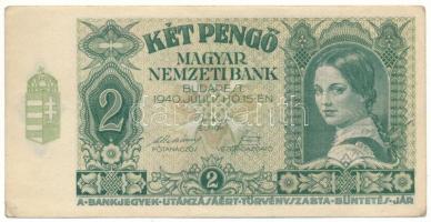 1940. 2P "J 373 034199" T:XF hajtatlan, erősen kopott sarkok Adamo P2