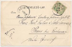 1901 Naszód, Nasaud; utcakép. Piros A. kiadása / street view (EB)