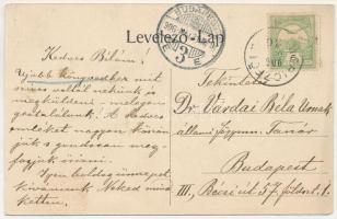 1906 Móricföld, Móriczföld, Maureni; utcakép, üzletek. J. Dajkovits utóda kiadása / street view, sho...