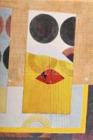 Misch Ádám (1935-1995): Győr, 1976. Vegyes technika, kollázs, papír, jelezve jobbra lent, hátoldalán...