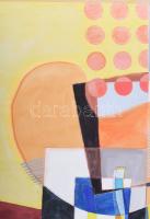 Misch Ádám (1935-1995): Lágy és kemény formák (cím nélkül), 1978. Vegyes technika, papír, jelezve jo...