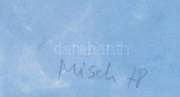 Misch Ádám (1935-1995): Lágy és kemény formák (cím nélkül), 1978. Vegyes technika, papír, jelezve jo...