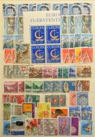 Svájc főleg bélyegzett tétel régiekkel, sok képessel, 8 lapos A4-es berakóban