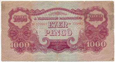 1944. 1000P "A Vöröshadsereg Parancsnoksága", "TP 779967" T:VG,G Adamo P48