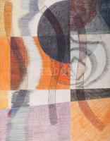 Misch Ádám (1935-1995): Osztások (cím nélkül), 1976. Ceruza, papír, jelezve jobbra lent. Hátoldalán ...