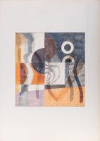 Misch Ádám (1935-1995): Osztások (cím nélkül), 1976. Ceruza, papír, jelezve jobbra lent. Hátoldalán ...