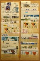 NSZK postatiszta modern tétel másodpéldányokkal, összefüggésekkel 11 db A4-es berakólapon, hozzá 2 berakólap bélyegzett bélyegekkel