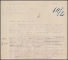 1917 63. gyalogezred parancsnokságnak katonai utasítás a megfigyelőállomások közötti kommunikáció sz...