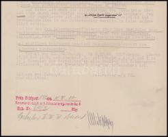 1917 63. gyalogezred parancsnokságnak katonai utasítás a megfigyelőállomások közötti kommunikáció sz...