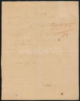 1874 Távirat feladási nyomtatvány 25kr + 50kr kőnyomatos távírda bélyegekkel Magyaróvárról Bruckba, ...