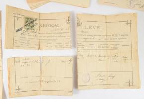 cca 1940 25 db anyakönyvi kivonat egy család részére kiállítva