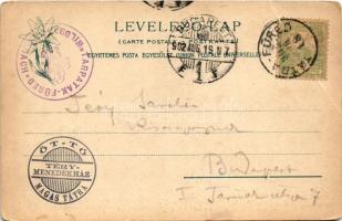 1902 Tátra, Magas-Tátra, Vysoké Tatry; Kis-Tarpatak, Téry menedékház az Öt-tónál. Feitzinger Ede 496...