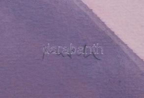 Misch Ádám (1935-1995): Párhuzamok (cím nélkül), 1970-es évek második fele. Akvarell, papír, jelezve...